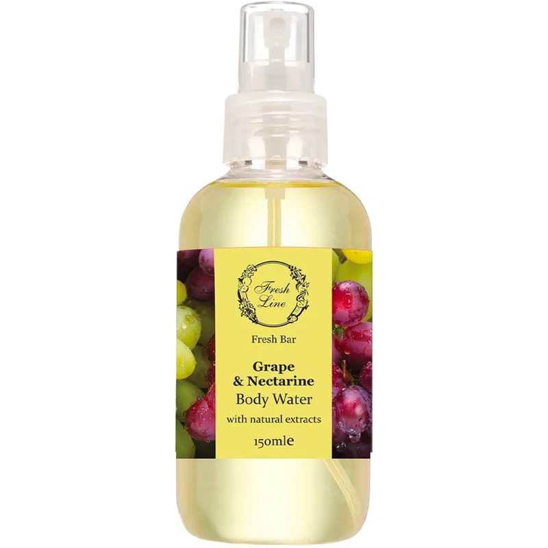 Fresh Line Fresh Bar Grape & Nectarine Body Water Δροσερό & Απολαυστικό Αρωματικό Νερό Σώματος Φυσικής Σύνθεσης με Σταφύλι & Νεκταρίνι 150ml