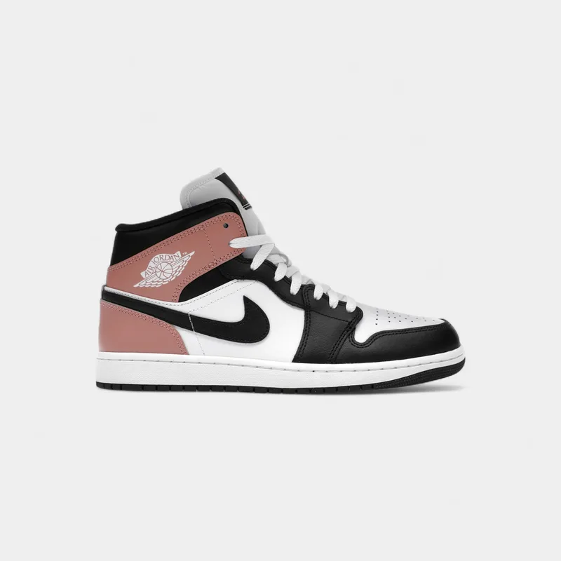 Ψηλά Sneakers Nike 1 Mid White Rust Ροζ Black