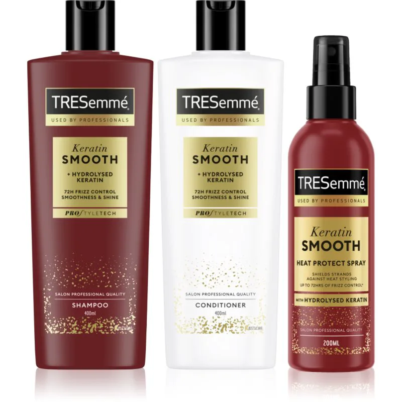 TRESemmé Keratin Smooth κοντίσιονερ για ατίθασα και κρεπαρισμένα μαλλιά 400 ml