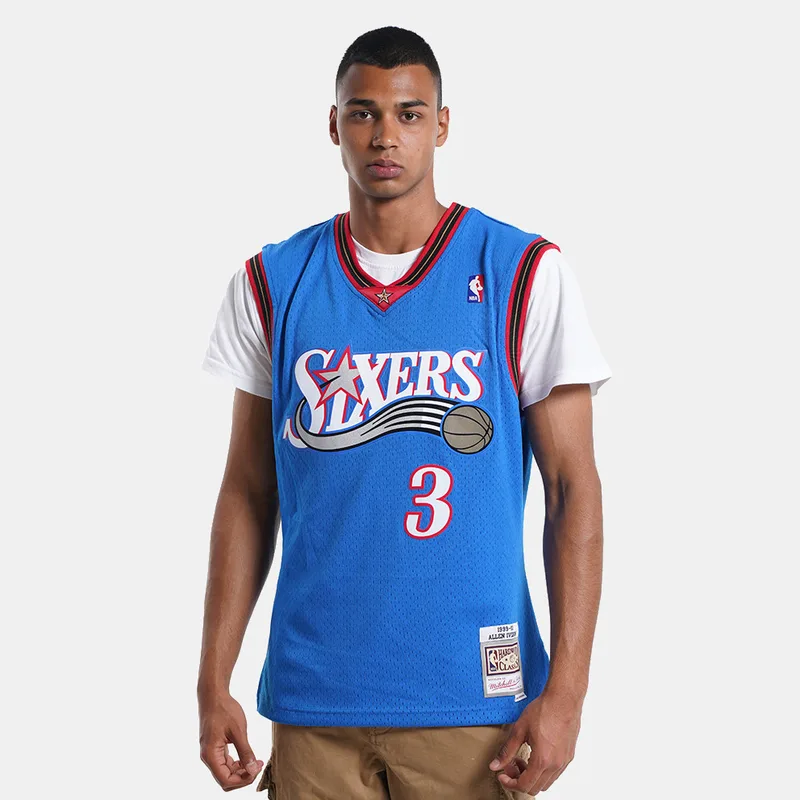 Mitchell & Ness NBA Allen Iverson Philadelphia 76ers Alternate 1999-00 HWC Swingman Jersey (9000107848_3150)