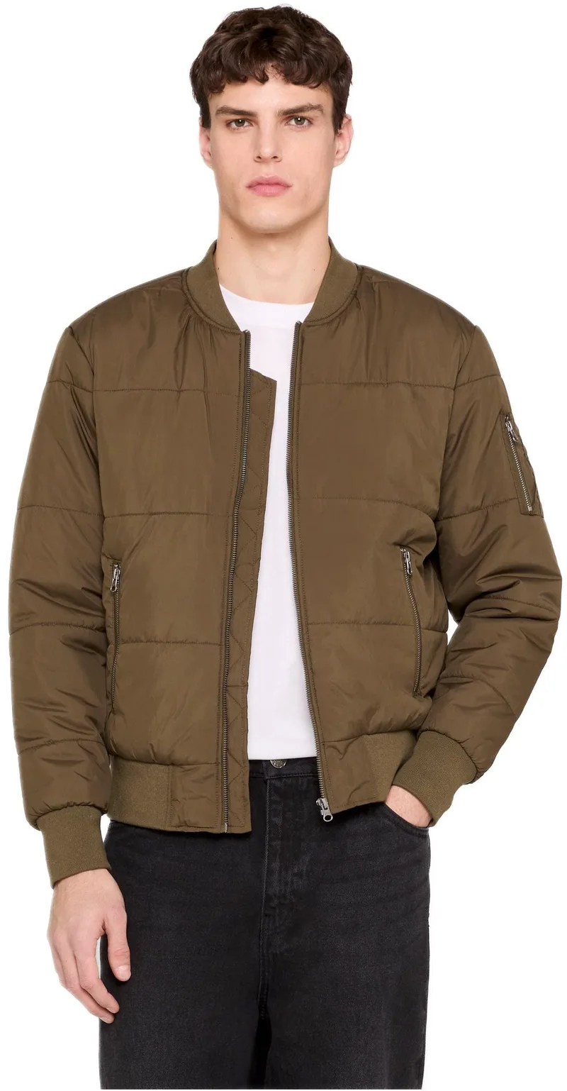 Μπουφάν Quilt Bomber TB1444 Urban Classics Black Olive