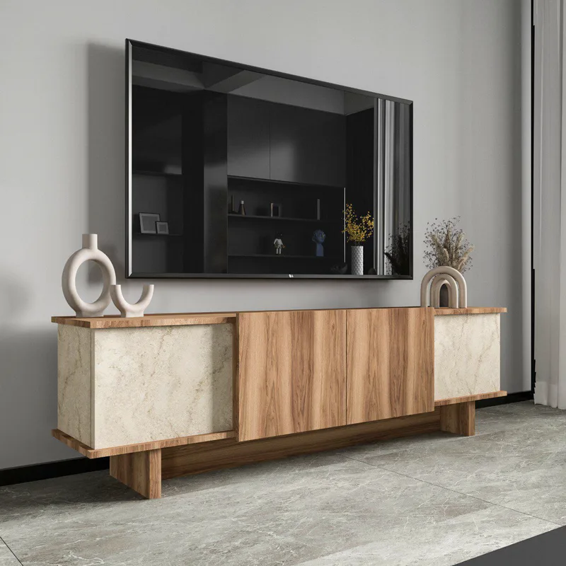 Βάση Τηλεόρασης Diana - Travertine, Walnut 360Ale1706 (180x50x33)