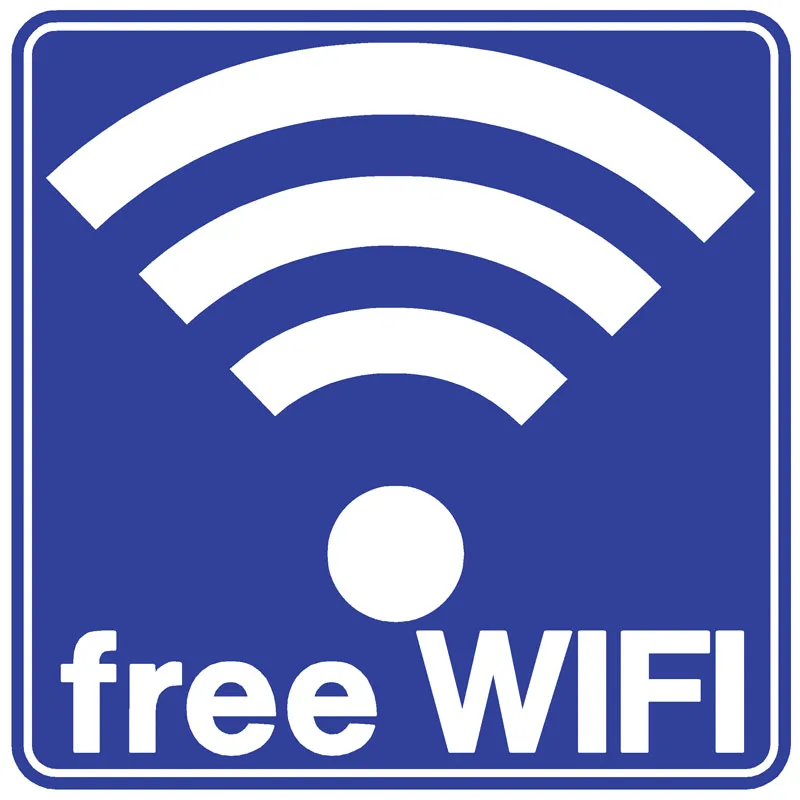 Πινακίδα Σήμανσης Free WIFI PVC 95x95mm