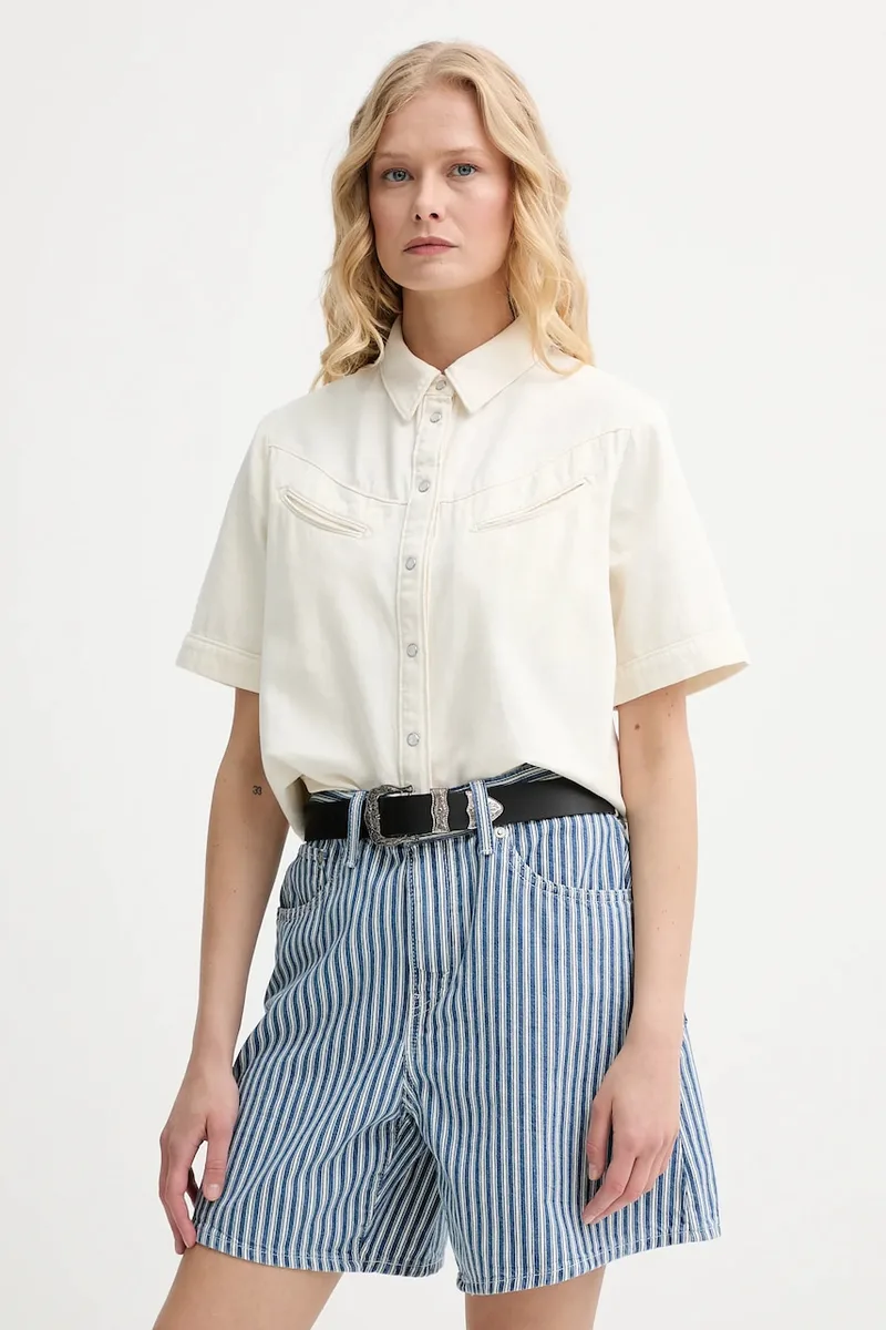 Τζιν πουκάμισο Levi's RINOA CAMP SHIRT