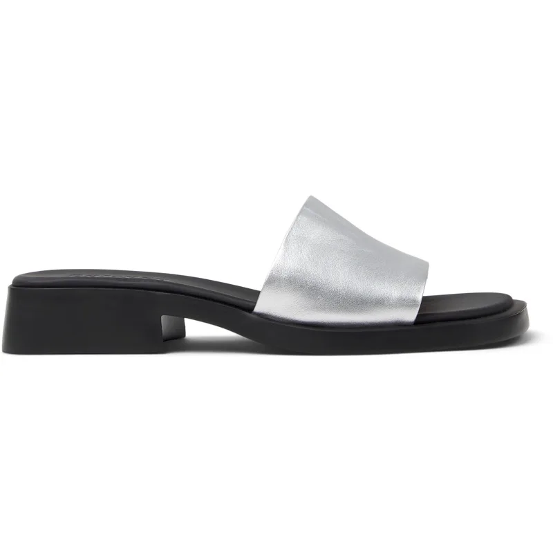CAMPER Dana - Πέδιλα Για Γυναικεία - Γκρι, Μέγεθος , Smooth leather