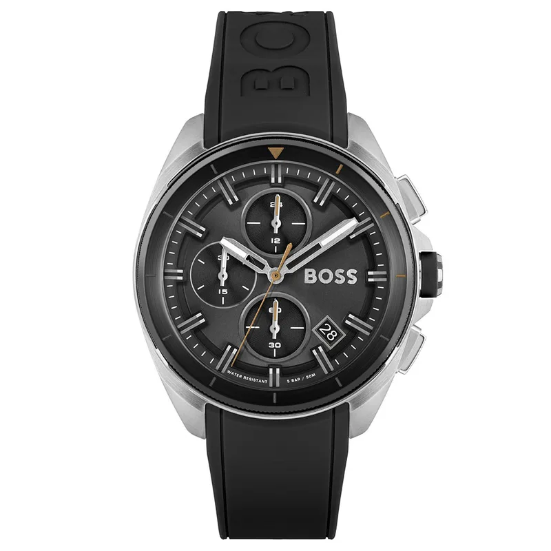 HUGO BOSS Volane Black Leather Strap 1513953