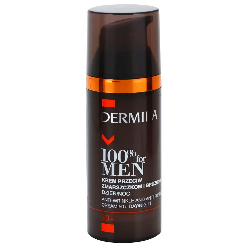 Dermika 100% for Men κρέμα κατά των βαθιών ρυτίδων 50+ 50 ml