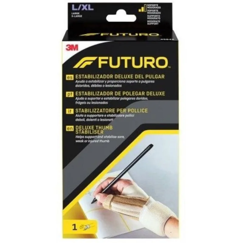 3M Futuro Deluxe Νάρθηκας Σταθεροποίησης Τραυματισμένου ή Αδύναμου Αντίχειρα 1 Τεμάχιο - L/XL