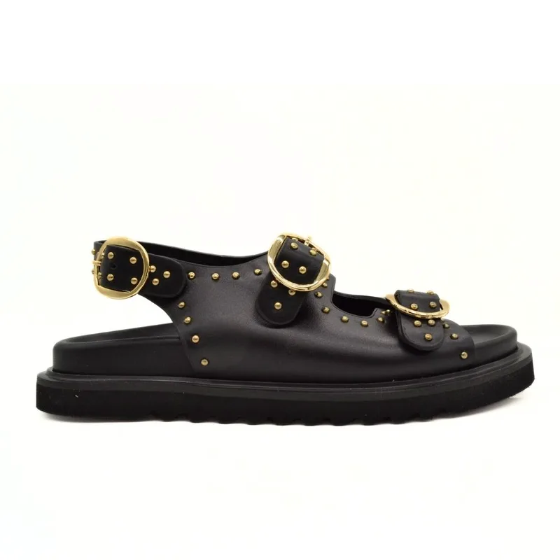 HAWKINS ΓΥΝΑΙΚΕΙΟ ΣΑΝΔΑΛΙ 25755 BLACK LT GOLD