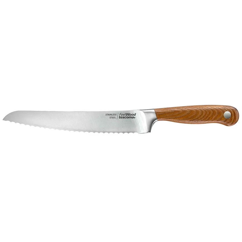 Μαχαίρι Ψωμιού από Ανοξείδωτο Ατσάλι 21cm Feelwood Tescoma