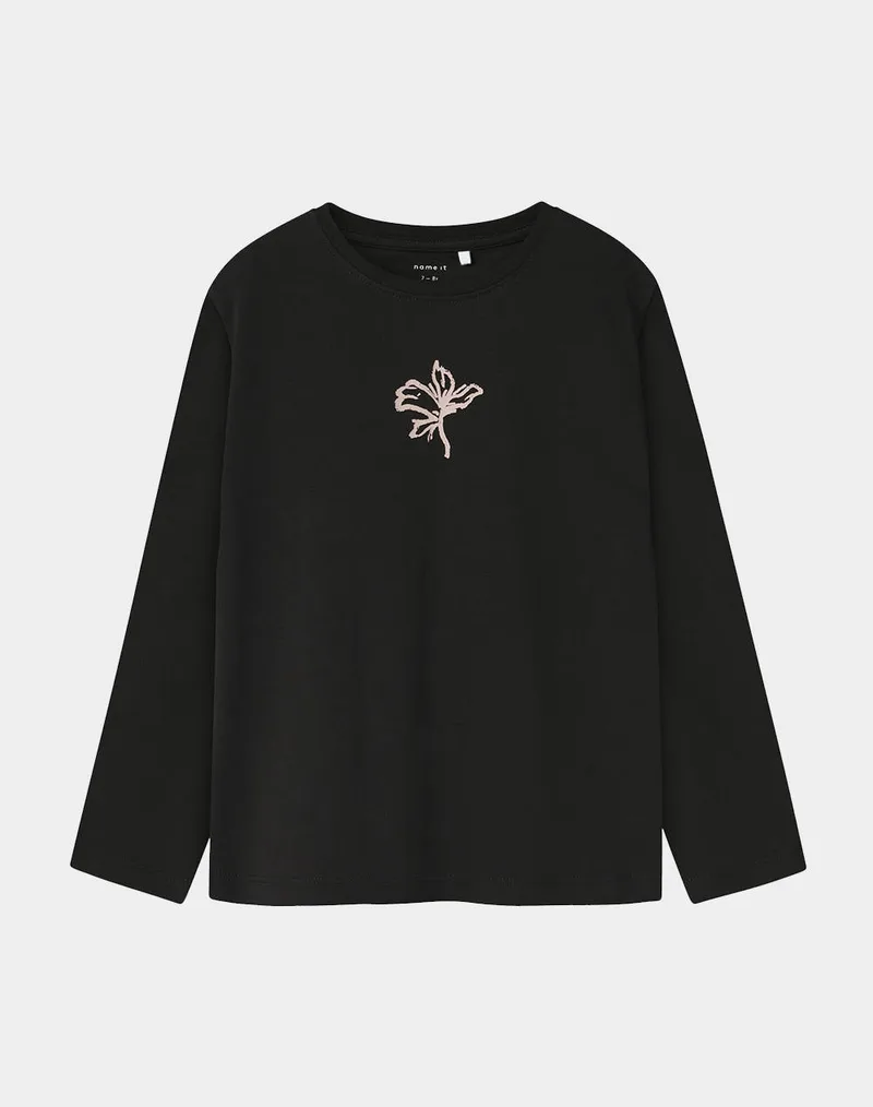 NAME IT NKFOLGA NREG LS TOP 13248144-BLACK Black