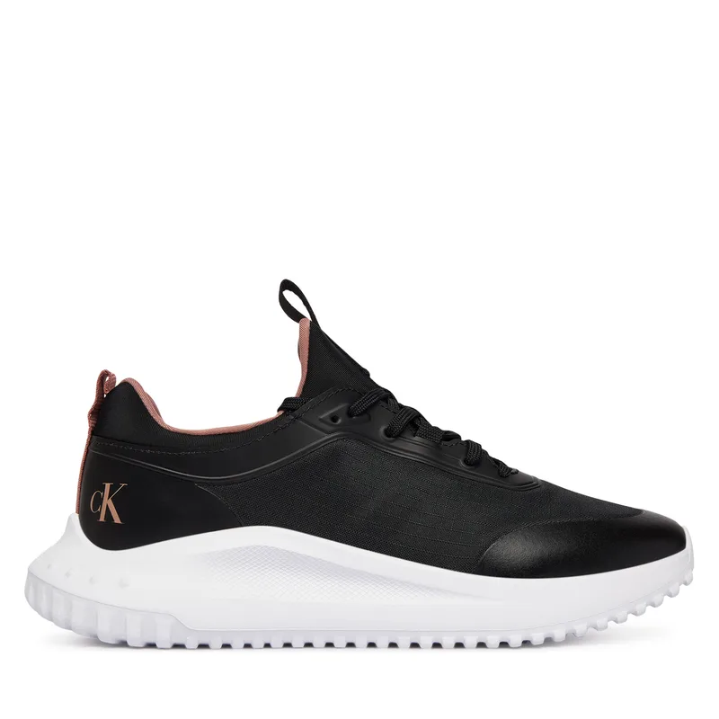 Αθλητικά Calvin Klein Jeans Eva Runner Laceup Sock Mat Mix YW0YW02064 Μαύρο