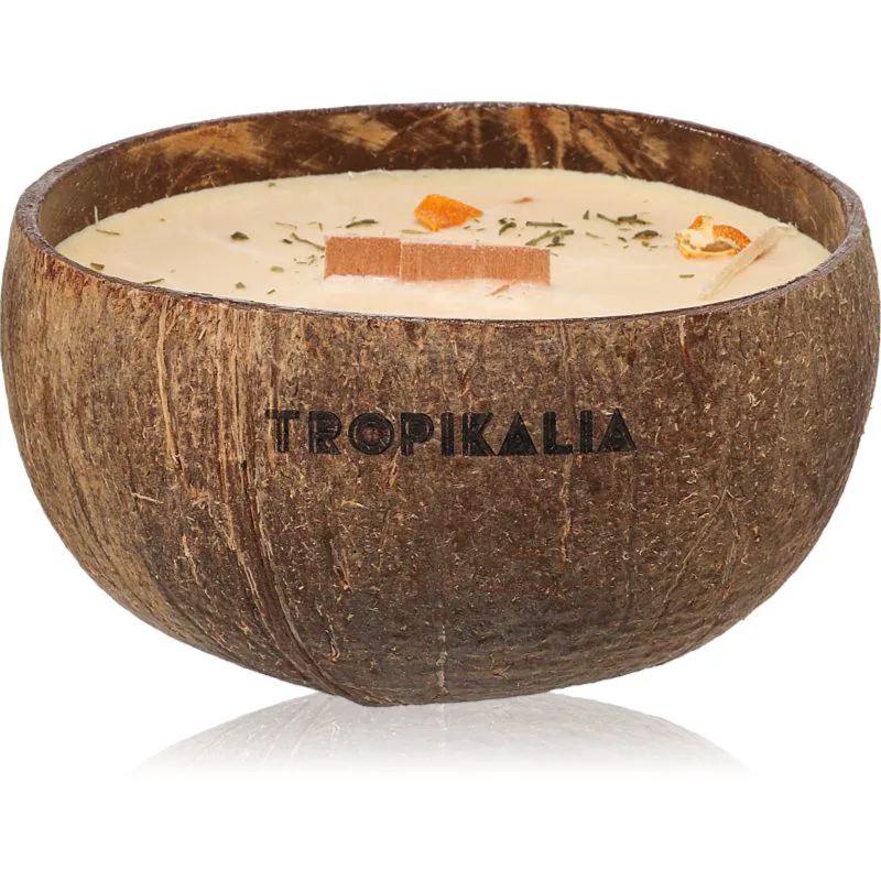 Tropicandle Sandalwood & Tangerine αρωματικό κερί με ξύλινο φιτίλι 350 ml