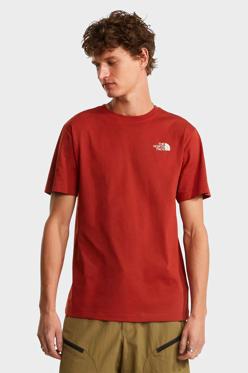 The North Face ανδρικό T-shirt "Vertical Regular" - NF0A8GV1G6I1 Κεραμιδί