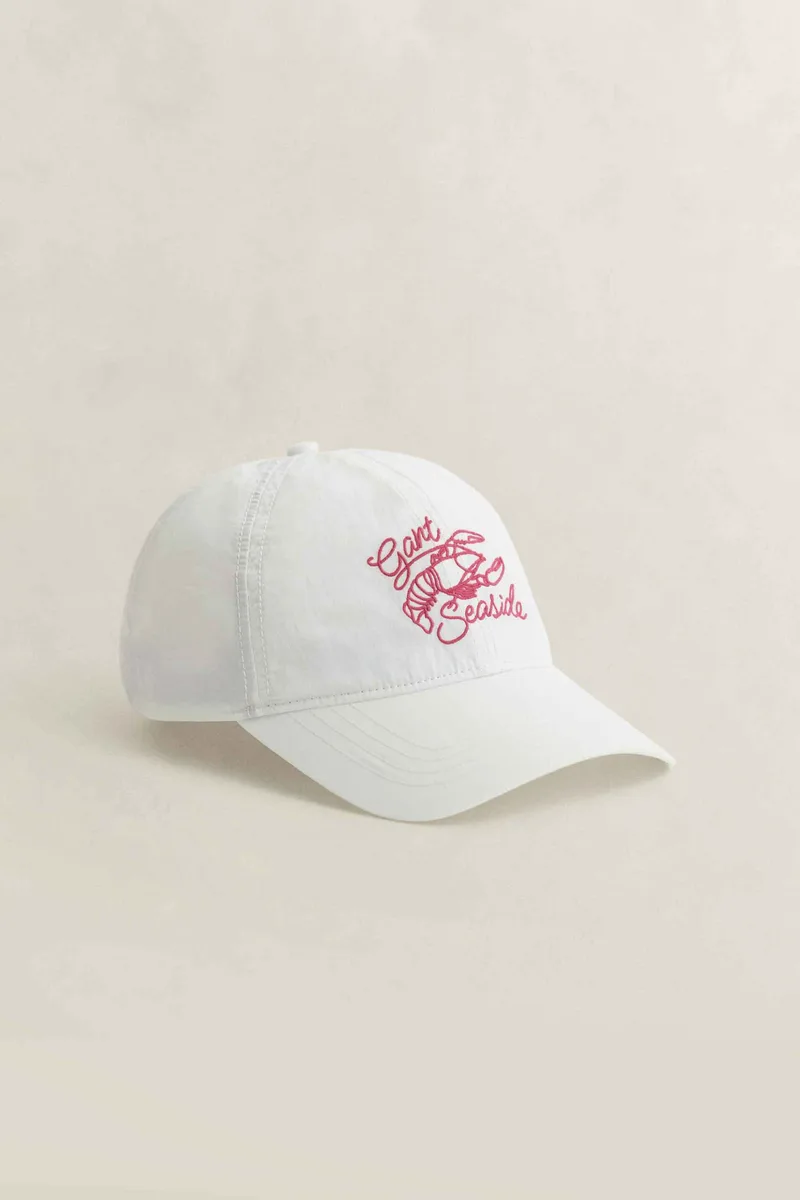 Gant ανδρικό καπέλο jockey με κέντημα - 9901303 Κρέμ