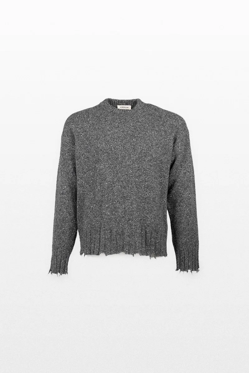 ATOMO FACTORY Ανδρικό Γκρι Crewneck Jumper