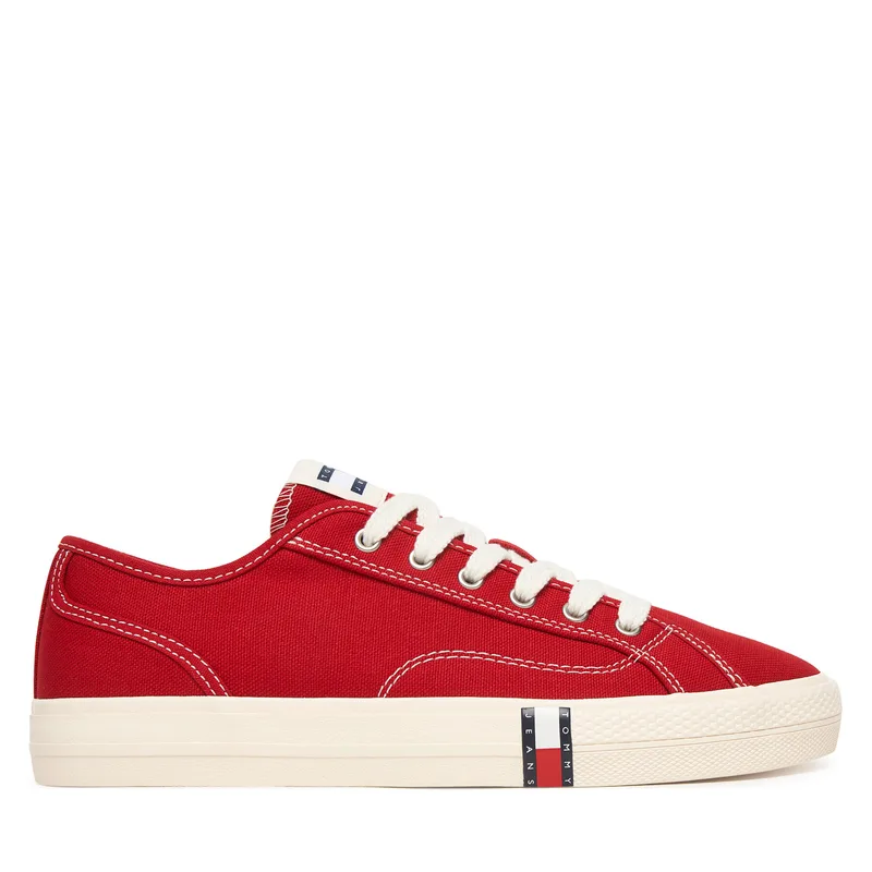 Πάνινα παπούτσια Tommy Jeans Archive Y2K EN0EN02956 Κόκκινο
