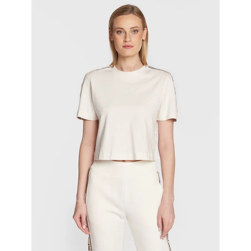 Guess T-Shirt V3RI08 I3Z14 Μπεζ Relaxed Fit