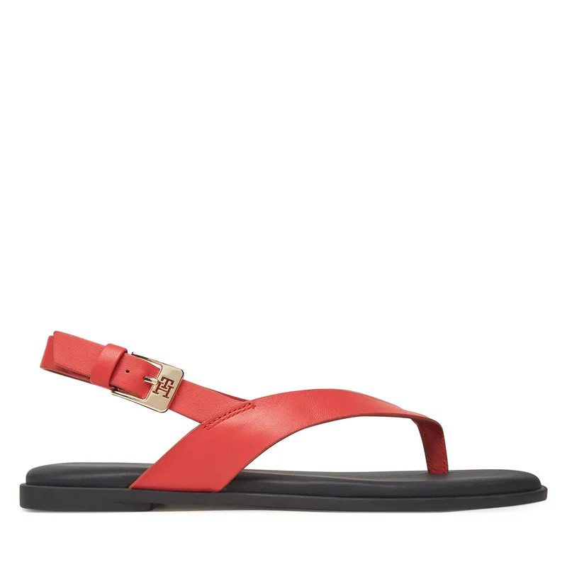 Σανδάλια Tommy Hilfiger Color Block Thong Flat Sandal FW0FW08883 Πορτοκαλί