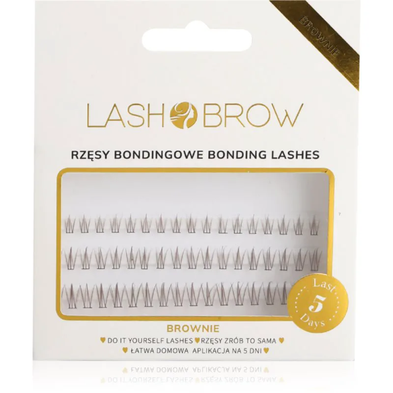 Lash Brow Bonding Eyelashes ψεύτικες βλεφαρίδες σε τουφάκια Extra Small Brownie 1 τμχ