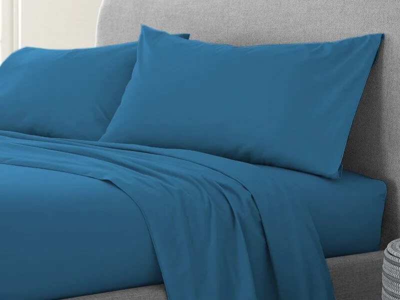 Σετ Μαξιλαροθήκες Πετρόλ 100% Cotton Reactive Γαρύφαλλο 2 Τεμαχίων 50x70