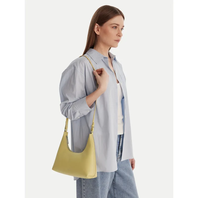 Τσάντα Calvin Klein Foil Logo Conv Shoulder Bag LV04F3272G Κίτρινο