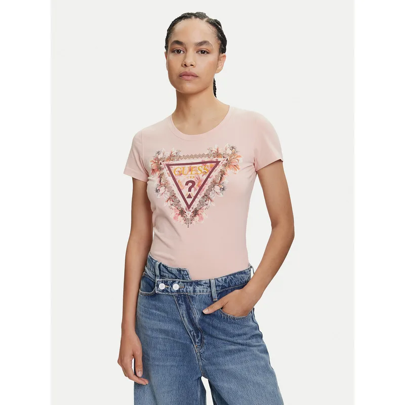 Guess T-Shirt W5YI08 J1314 Πορτοκαλί Regular Fit