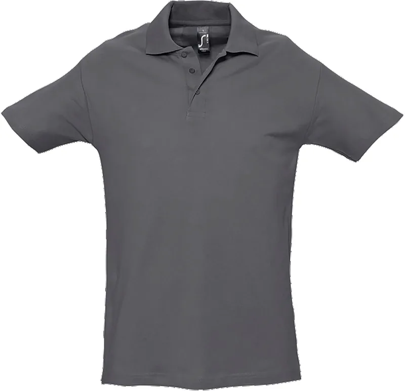 Ανδρικό πόλο πικέ Spring II SOLS 11362 Mouse Grey