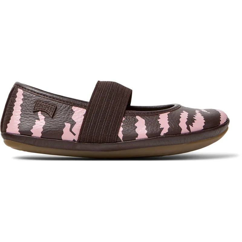 CAMPER Twins - Smart casual παπουτσια Για Κορίτσια - Μπορντό,Ροζ, Μέγεθος 37, Smooth leather