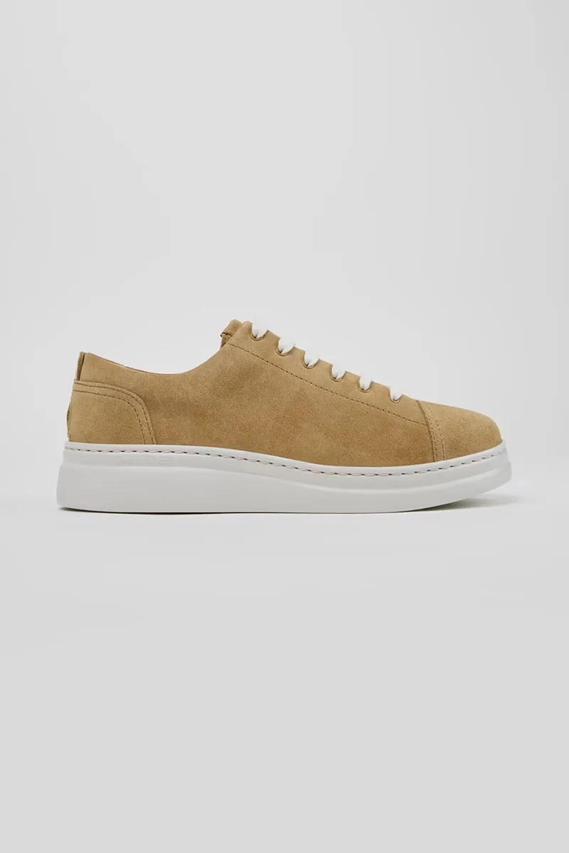 Camper γυναικεία suede sneakers με κορδόνια "Runner Up" - K200645-106 Καφέ