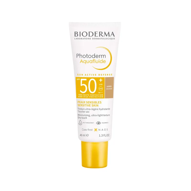 Bioderma Photoderm Aquafluide SPF 50+ - Tinted sunscreen 40 ml Golden