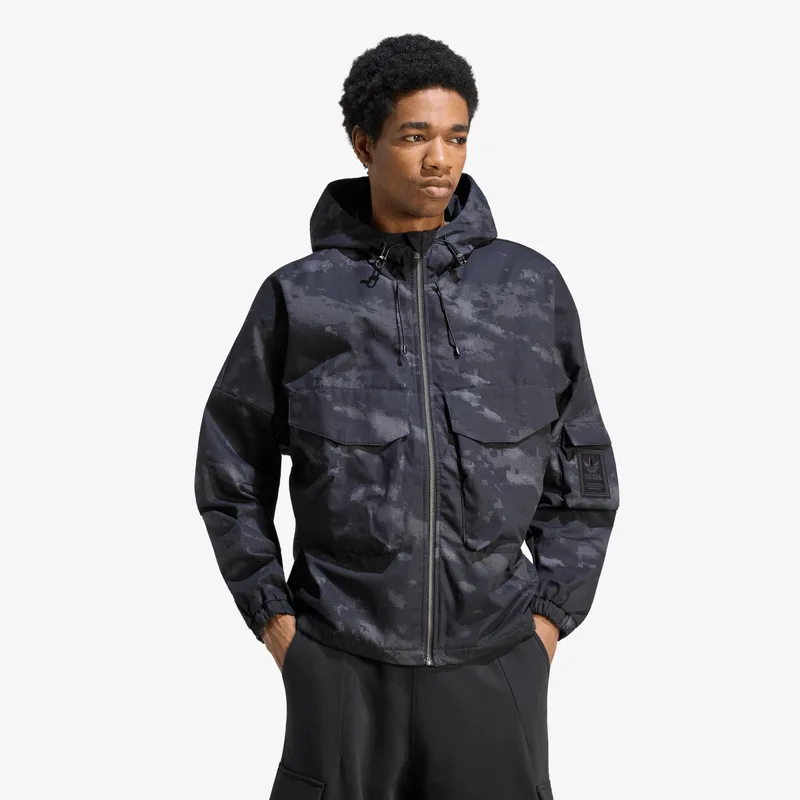 Αντιανεμικό adidas Camo Jacket Black M
