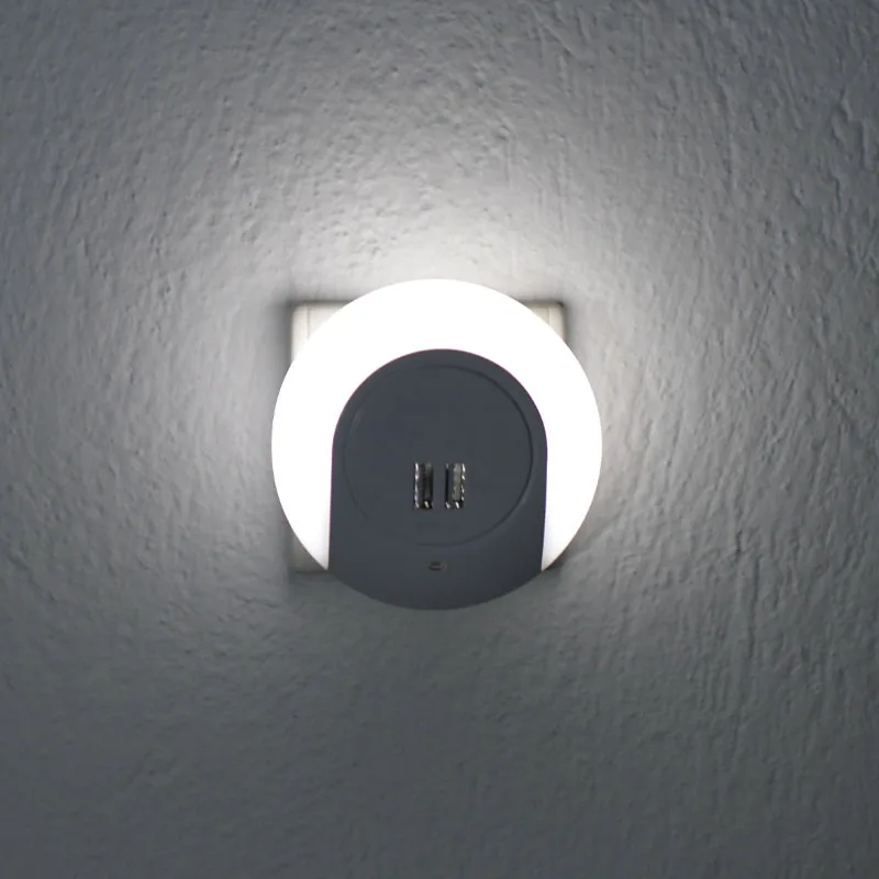 Φωτάκι Νυκτός LED Με 2 Θύρες USB Aca SF78LED