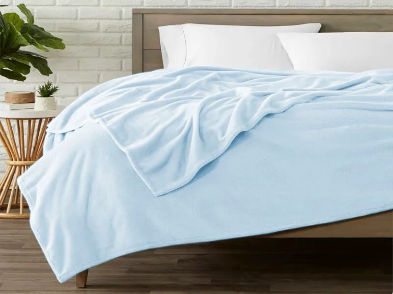 Κουβέρτα Fleece OneColor Γαρύφαλλο - Σιέλ, 200x230