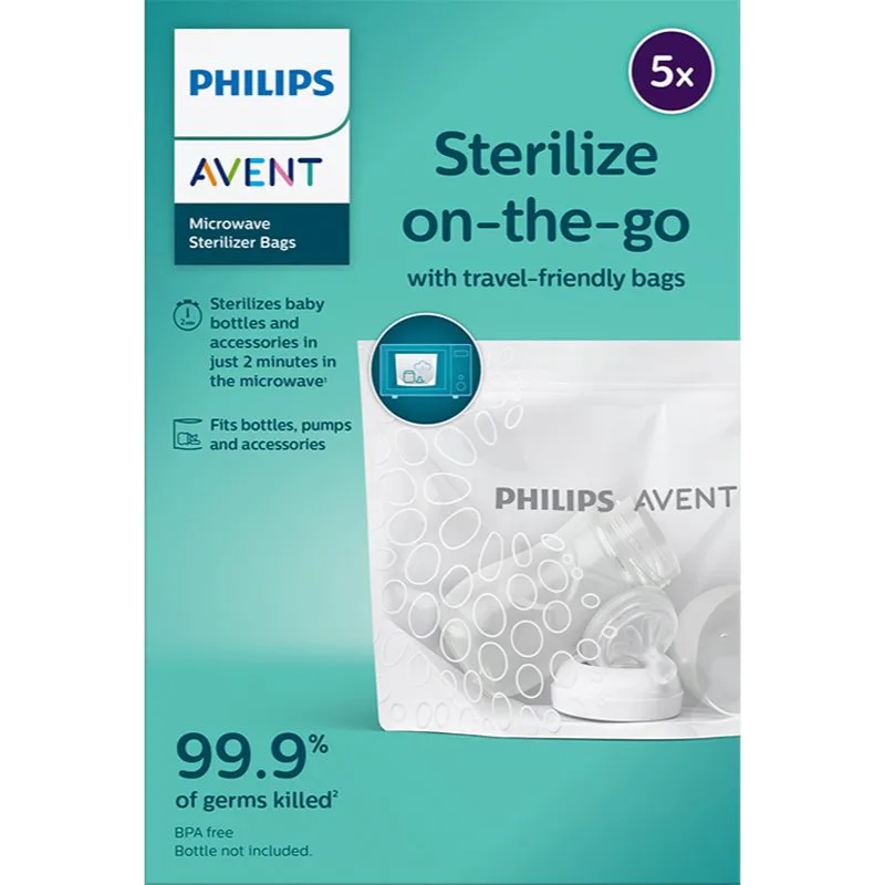 Philips Avent Steriliser bags SCF297/05 σακούλες αποστείρωσης για φούρνο μικροκυμάτων 5 τμχ