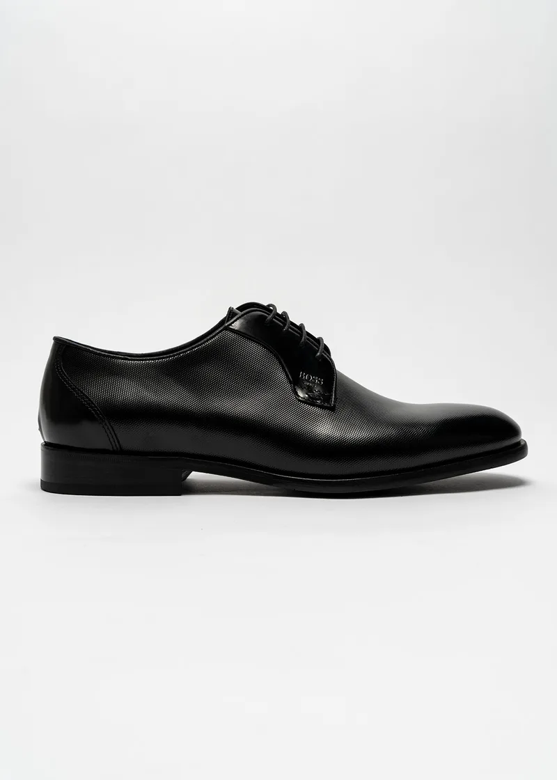BOSS Shoes Δερμάτινα Παπούτσια Point - C7733 Black Point