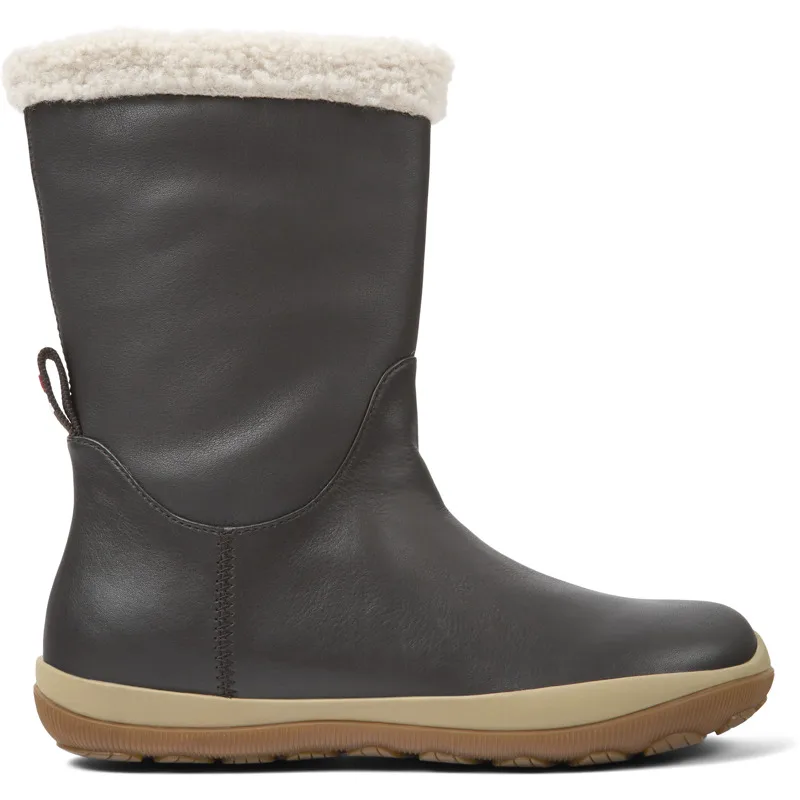 CAMPER Peu Pista - Μπότες Για Γυναικεία - Καφέ, Μέγεθος 35, Smooth leather