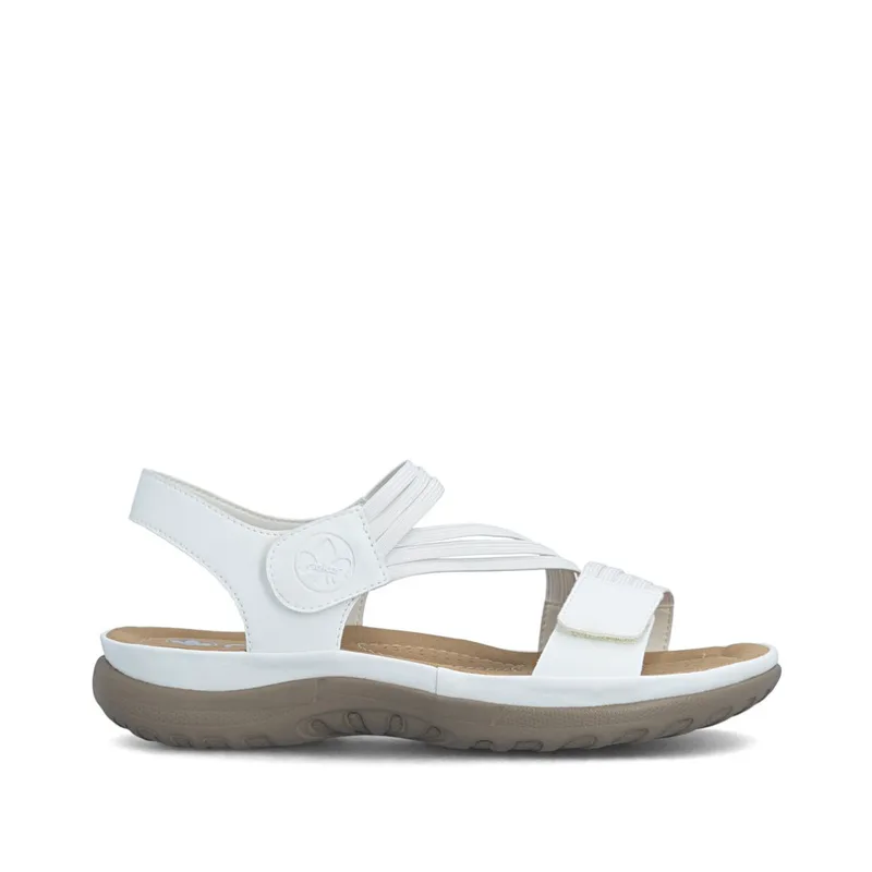 Rieker 64870-81 Ανατομικό Trekking Πέδιλο 2.4cm Λευκό