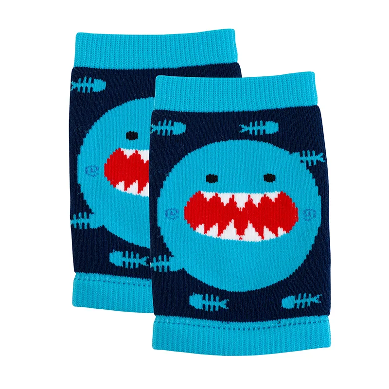 Σετ 2 Ζεύγη Eπιγονατίδες Βαμβακερές Sherman the Shark & Devin the Dinosaur Zoocchini ZOO12702 (Ύφασμα: Βαμβάκι 100%, Μέγεθος: 6-12 Μηνών) - Zoocchini - ZOO12702