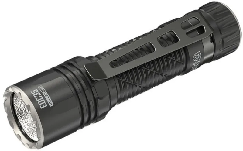 Nitecore EDC35 - Ανθεκτικός Αδιάβροχος Επαναφορτιζόμενος Φακός UHi LED - 5000 Lumens - Μπαταρία 6000 mAh - Black (6952506408139)