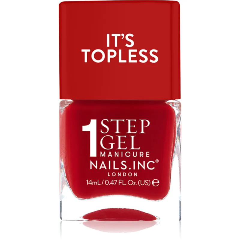 Nails Inc. It’s Topless τζελ βερνίκι νυχιών για μακρόχρονη επίδραση απόχρωση Kendall 14 ml