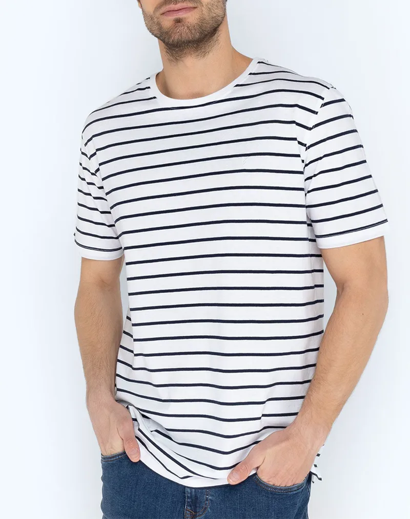 THE BOSTONIANS ΜΠΛΟΥΖΑ ACORN T-SHIRT REGULAR FIT 3TS4010-WHITE White