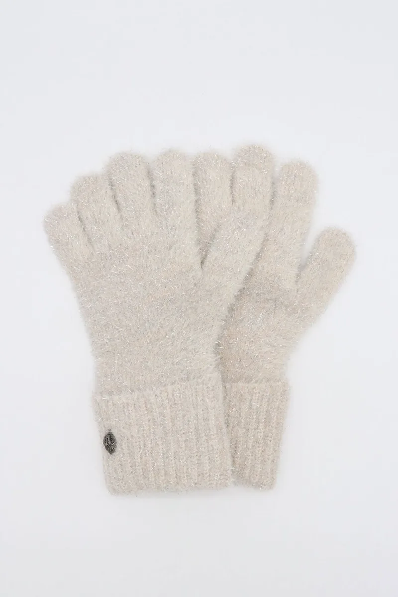 KURT GEIGER ΓΑΝΤΙΑ LUREX EAGLE GLOVES LOGO ΜΠΕΖ