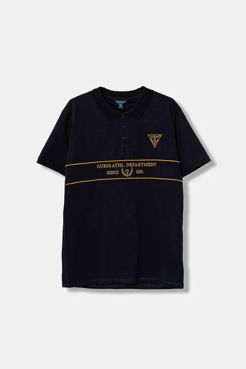 Παιδικά βαμβακερά μπλουζάκια πόλο Guess