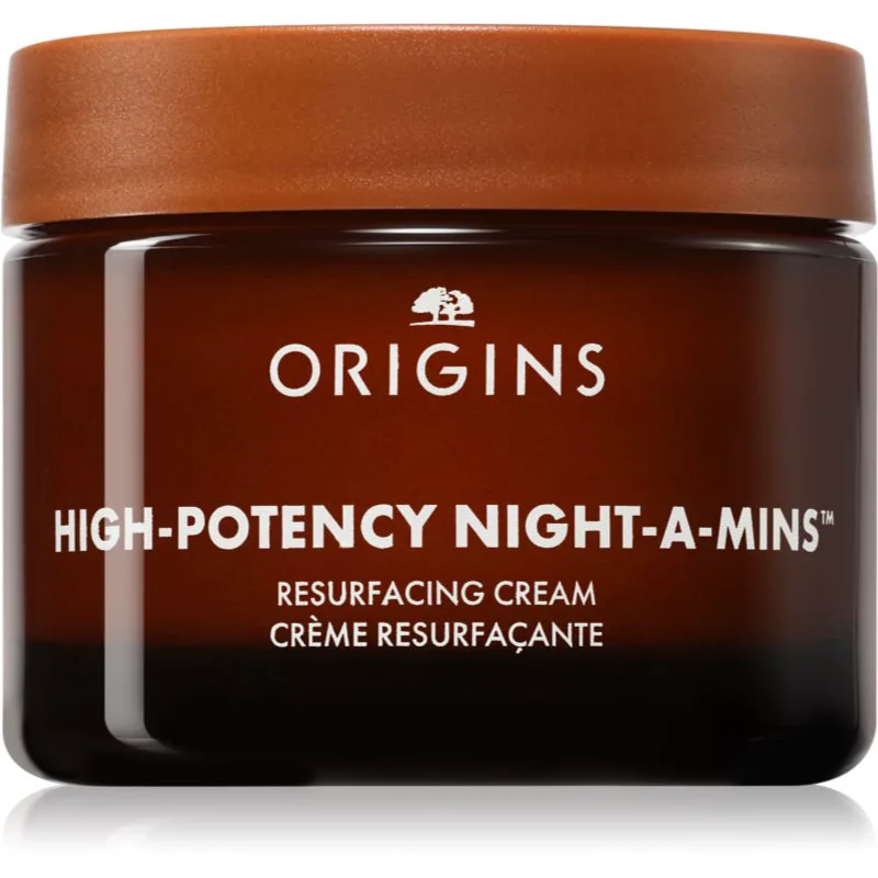Origins High-Potency Night-A-Mins™ Resurfacing Cream With Fruit-Derived AHAs ενυδατική κρέμα νύχτας για λαμπρότητα και λείανση επιδερμίδας 50 ml