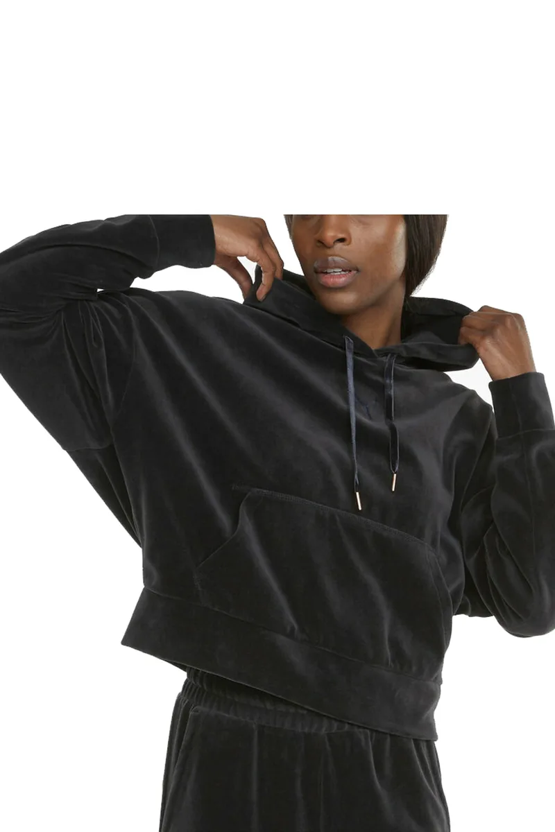 Μπλούζα Μακρυμάνικη Puma Her Velour Hoodie 589520-01 Γυναικείο