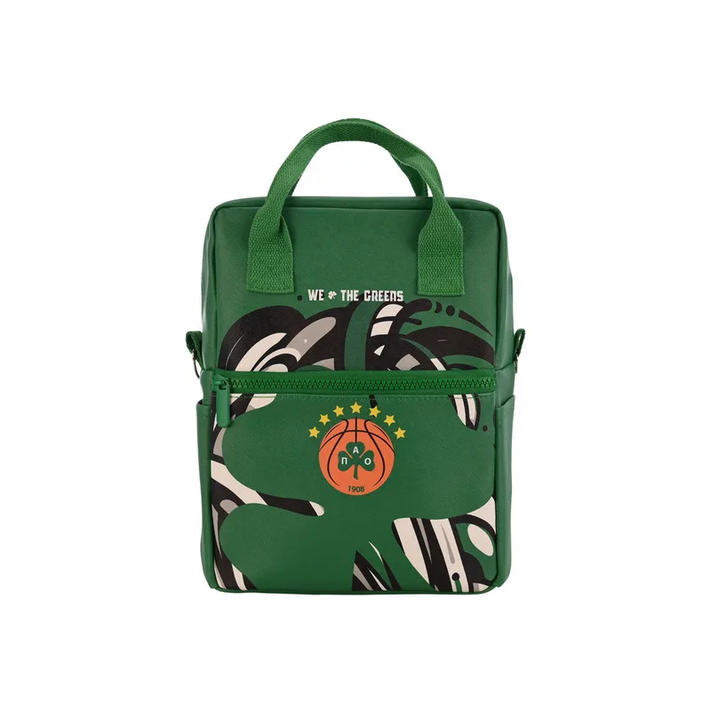 Τσάντα Φαγητού Ισοθερμική PVC Leather Panathinaikos BC Edition We The Greens 7lt-20x14x27εκ. Estia 00-29920 (Χρώμα: Πράσινο ) - estia - 00-29920