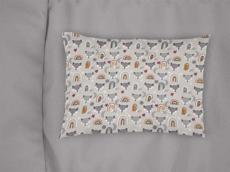 Παιδική Μαξιλαροθήκη Dimcol Fox 527 50x70 Grey