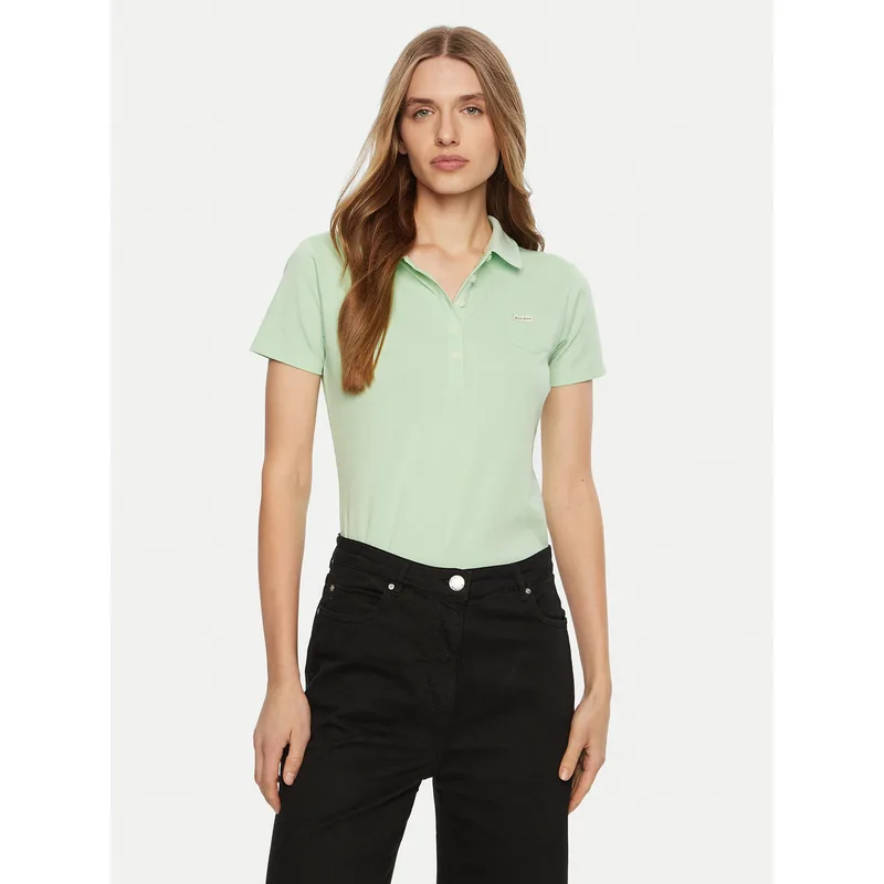 Guess Polo W5RP47 KARS2 Πράσινο Regular Fit