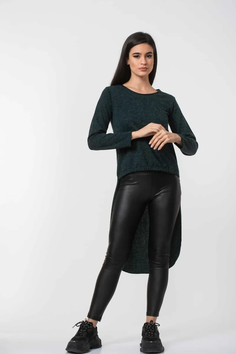 ΜΠΛΟΥΖΑ ΜΕ ΜΑΚΡΙΑ ΠΛΑΤΗ ΠΡΑΣΙΝΗ Πράσινο